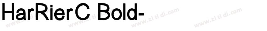 HarRierC Bold字体转换